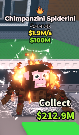 Secret Chimpanzini Spiderini 1.9m/s