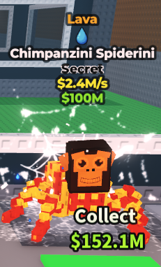 Lava Secret Chimpanzini Spiderini 2.4m/s