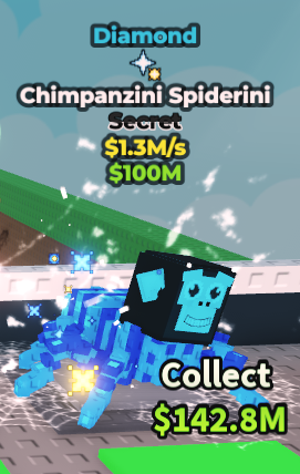 Diamond Secret Chimpanzini Spiderini 1.3m/s