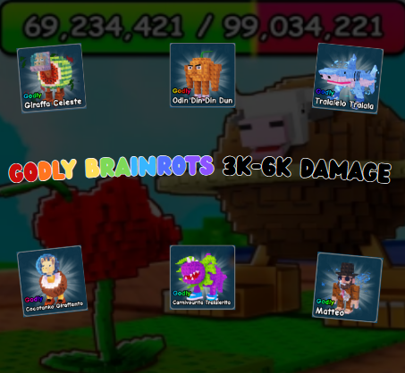 Godly Brainrots 3k-6k Damage
