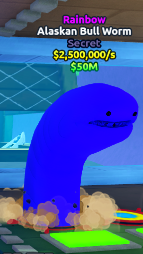 Rainbow Secret Alaskan Bull Worm 2.5m/s